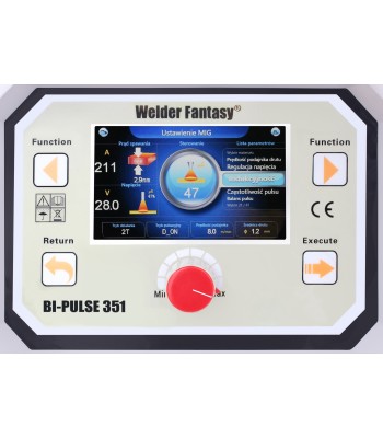 Półautomat spawalniczy perfect bi-pulse 351 tower mig z reduktorem 113 + chłodnica +uchwyt 4001w 3m