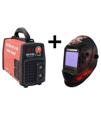Spawarka arc mma adore x/180 igbt welder fantasy + przyłbica samościemniająca 3037 hot
