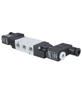 Zawór CAMOZZI 354-011-02 5/2 1/4" bistabilny + Cewka 24VAC / 12VDC + Wtyczka