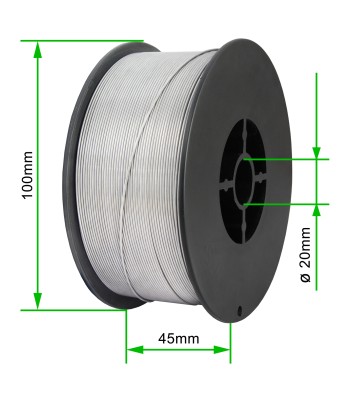PrimeWire FCAW (SS) Samoosłonowy drut spawalniczy E71T-GS 0.9mm 1kg S100 szpula plastykowa.