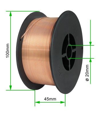 PrimeWire MAG drut spawalniczy ER70S-6 G3Si1 SG2 0.8mm 1kg S100 szpula plastykowa.
