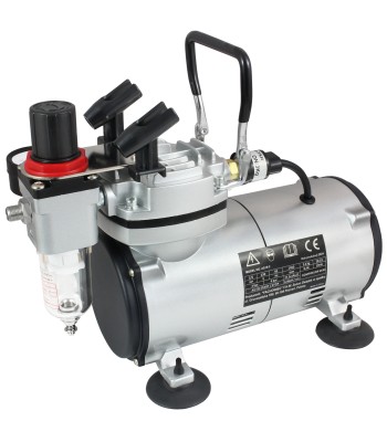 Kompresor MINI zestaw + aerograf-BD130 0.3 mm + w¹¿ 3 mb