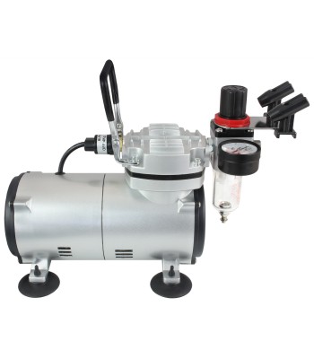 Kompresor MINI zestaw + aerograf-BD130 0.3 mm + w¹¿ 3 mb