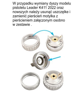 Zestaw dysz do pistoletu lakierniczego LEADER LVLP 2.0mm MODEL 1999-2025