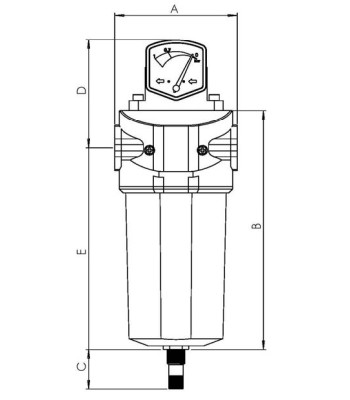 ATS FGO34 C-FILTR 1/2" 0.01 micron max. 16bar 600 l/min mechaniczno-koalescencyjny olej