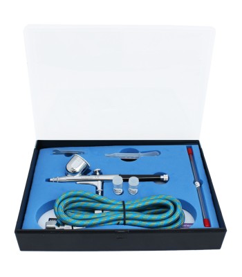 Aerograf BD130-KIT 0.2/0.3/0.5mm czarny 8ml regulacja + osprzêt
