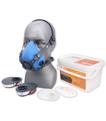 SECURA 3100 Pó³maska + poch³aniacze A1P2