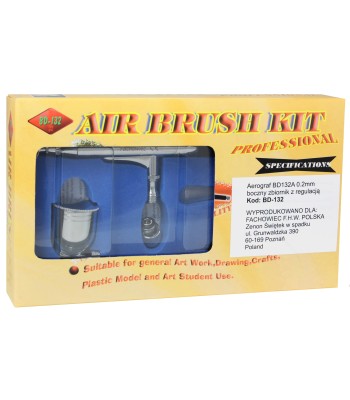 Aerograf BD132A 0.2mm boczny zbiornik z regulacj¹