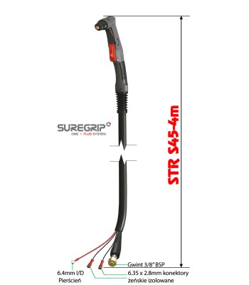 PLAZMA UCHWYT PLAZMOWY PARKER TRF S45 SUREGRIP 4m