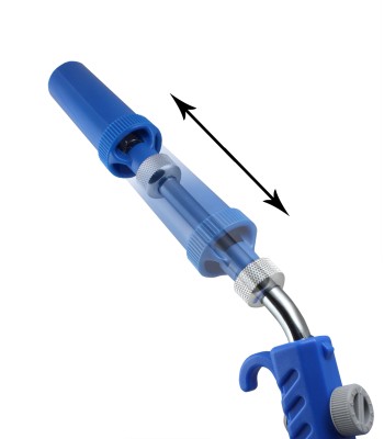 Pistolet do dmuchania 2w1 Venturi efekt lub zwyk³y regulacja 8mm dysza plastykowa