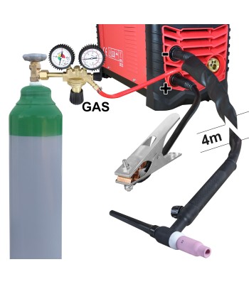 Uchwyt spawalniczy TIG 17V TWINMIG2 TIG 4m z zaworem gazu w rêkojeci £W25