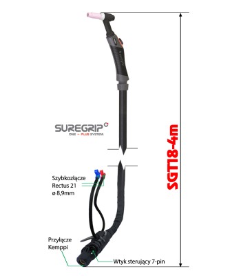 TIG UCHWYT SGT18 FLEX KE MLS. str125