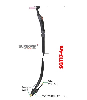 TIG UCHWYT SUREGRIP SGT17/4m MIG-TRO