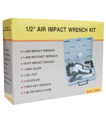 Klucz udarowy 1/2" FC 320 Nm + k¹towy 69 Nm+ nasadki HOT