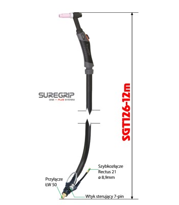 TIG UCHWYT SPAWALNICZY PARKER SUREGRIP SGT26 FLEX PKG X 12m