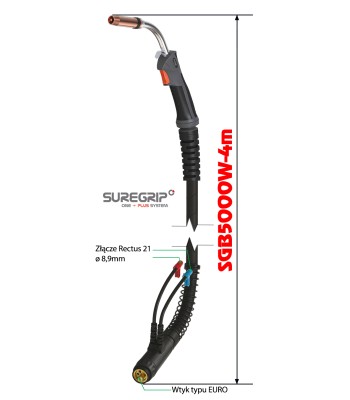 MIG UCHWYT SPAWALNICZY PARKER SUREGRIP ERGO 5000W PAK X 4m