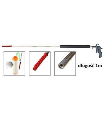 Pistolet do dmuchania oraz czyszczenia wk³adów filtrów przemys³owych 1m "PROFI 40" dysza k¹towa