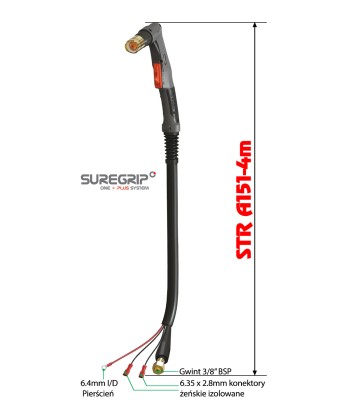 PLAZMA UCHWYT PLAZMOWY PARKER TRF A151 SUREGRIP 4m