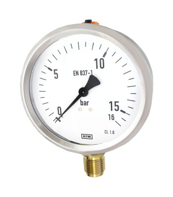 Manometr 100mm GLICERYNA 1/2" 16bar